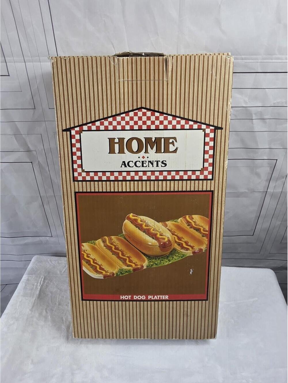 Vintage World Bazaar Home Accents  Hot  Dog Serving Tray Add To Your 4th Of July